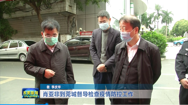 共同战"疫"|肖亚非到莞城督导检查疫情防控工作