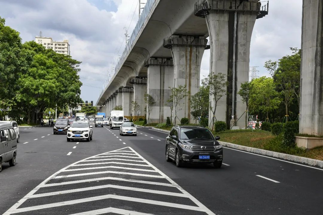 月底主线通车!穗深城际长安两站振安路升级改造新貌抢先看