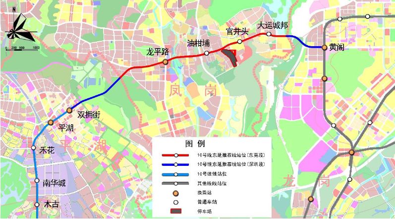 深圳地铁10号线线路图图片