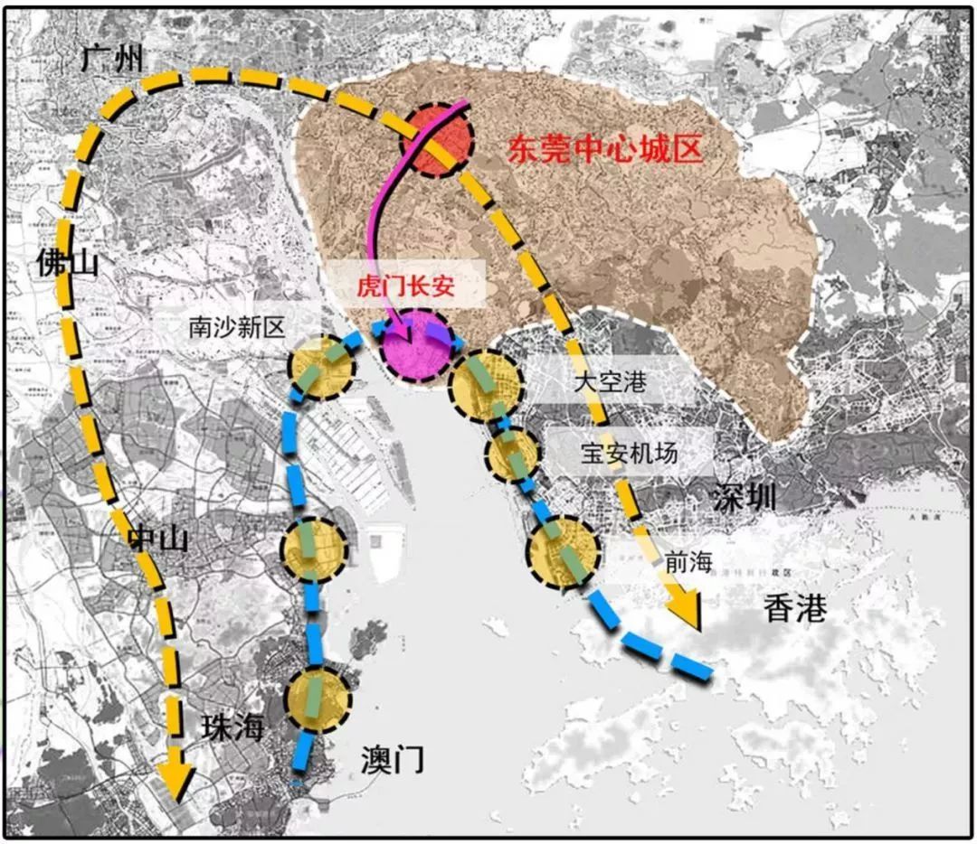 滨海大道,白沙中心路,白沙东路(站东路),莞太路(s256),规划新增路