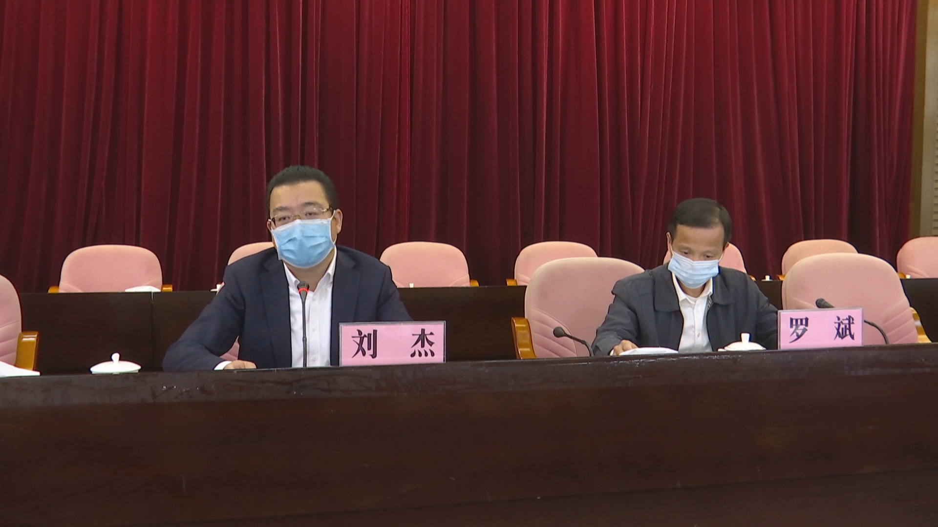 虎门镇委书记,滨海湾新区管委会主任刘杰,镇委副书记,镇长罗斌等镇