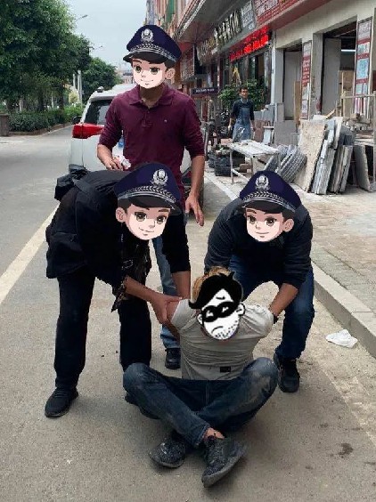 心疼抓捕逃犯不畏惧朗警英勇负伤