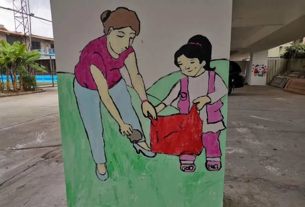 横沥亲子绘画扮靓社区