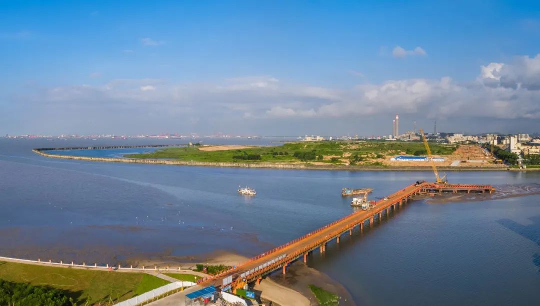 现场实探滨海湾交椅湾塔吊林立整体路网框架基本成形