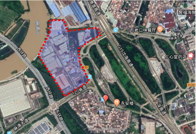 东,南至麻涌大道,西至西环路,北至现状河道及规划路,总面积约170亩